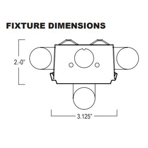 Advantage Environmental Lighting SMKD Side Mount Knockout Strip Luminaire