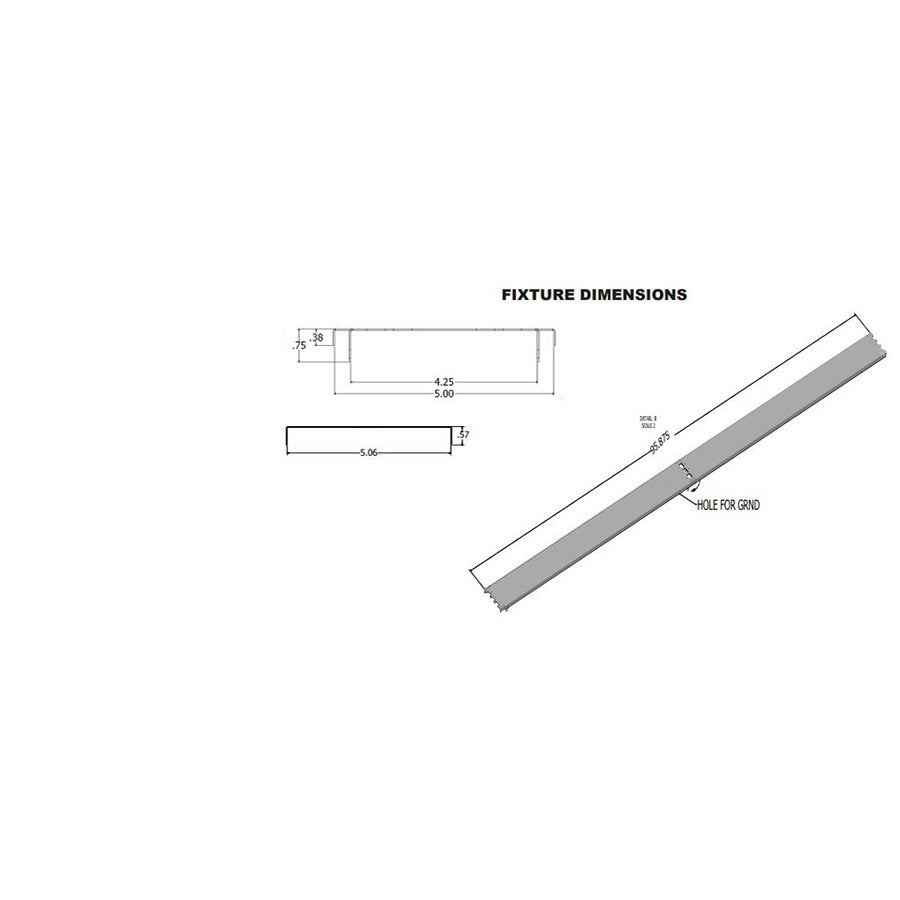 Advantage Environmental Lighting SRL Strip Retrofit Kit Wired For or With LED Tubes