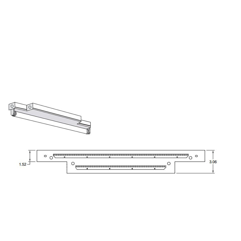 Advantage Environmental Lighting SS1R 1 Lamp Staggered Strip LED Retrofit Kit