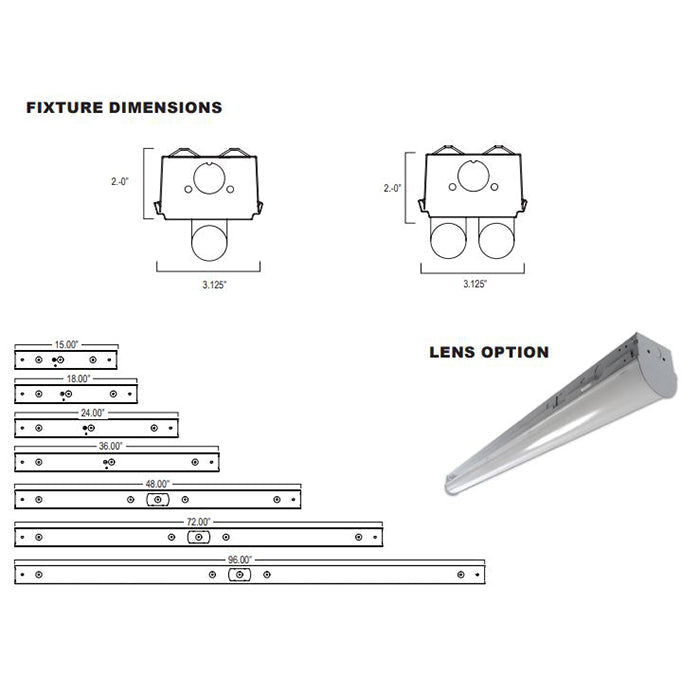 Advantage Environmental Lighting TLKD Best Quality Narrow Fluorescent Strip
