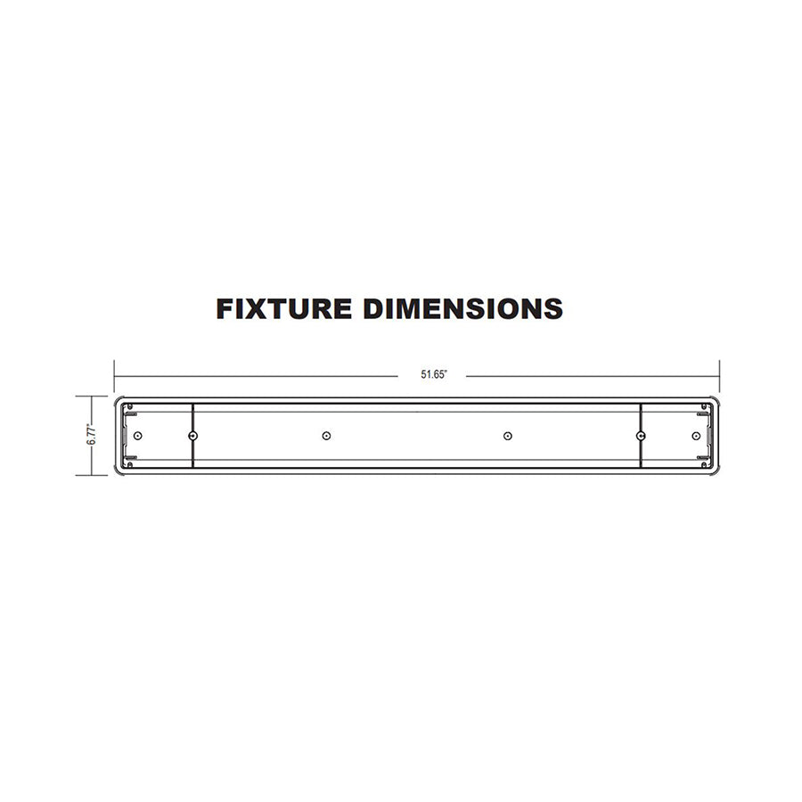 Advantage Environmental Lighting VTL Commercial Grade Vapor Tight Wired for or with LED Tubes