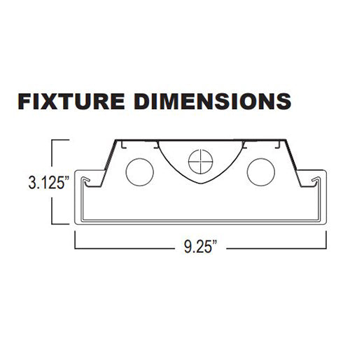 Advantage Environmental Lighting WB High Quality 9" Fluorescent Wrap Luminaire