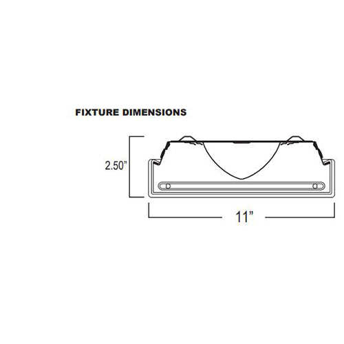 Advantage Environmental Lighting WDL 11" Wrap Wired for LED Tubes