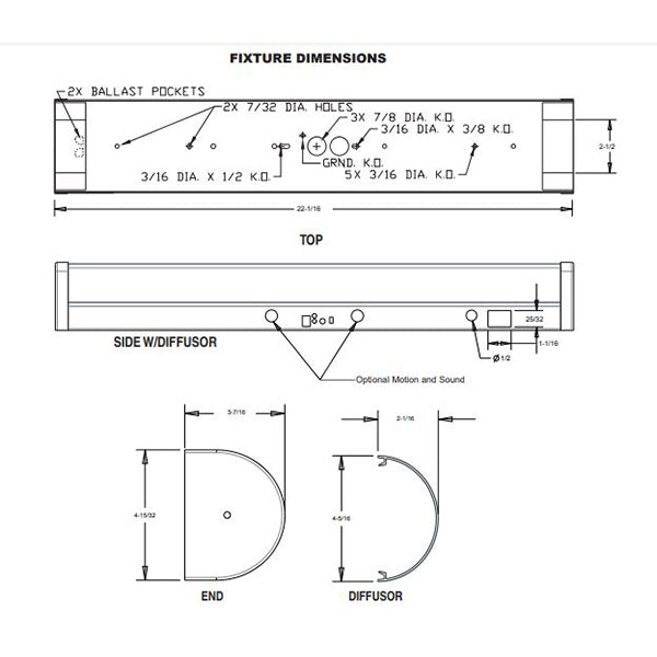 Advantage Environmental Lighting WV07L Wall / Vanity Luminaire