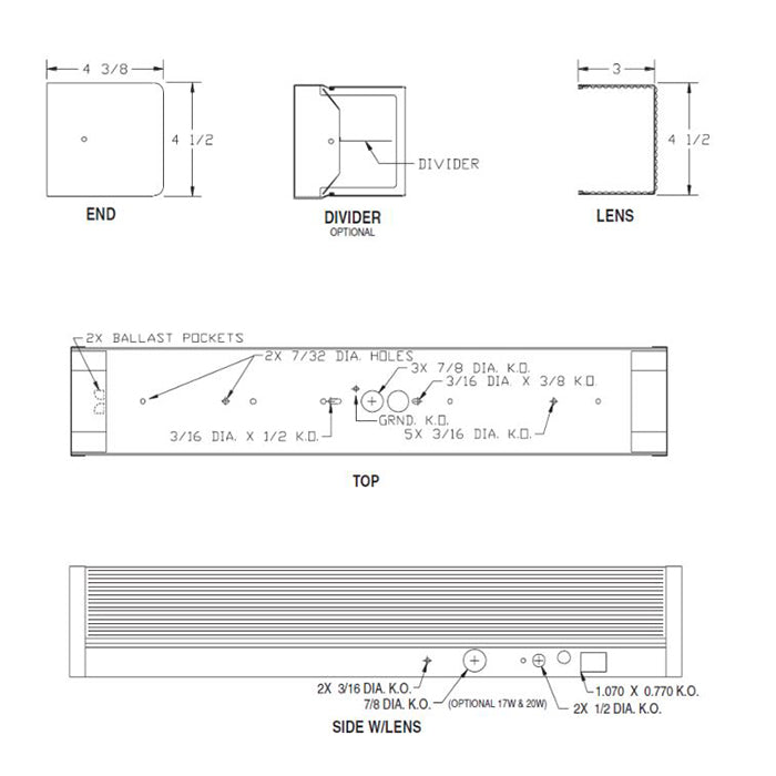 Advantage Environmental Lighting WV13L Wall Vanity Wired for or with LED Tubes