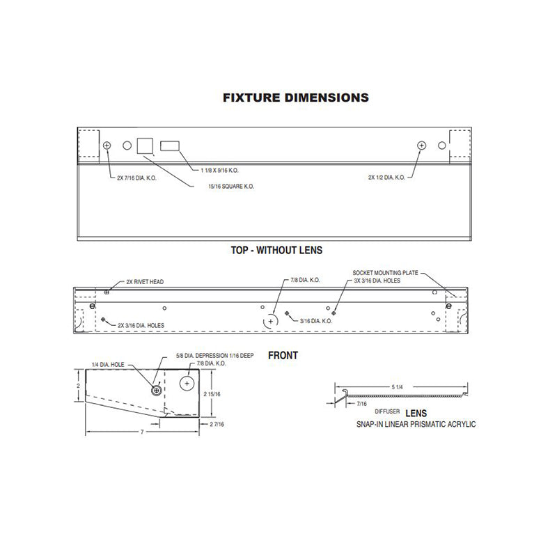 Advantage Environmental Lighting WV35L Wall / Vanity