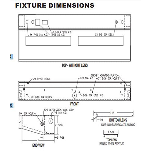 Advantage Environmental Lighting WV37 Vandal Resistant Wall Vanity Luminaire