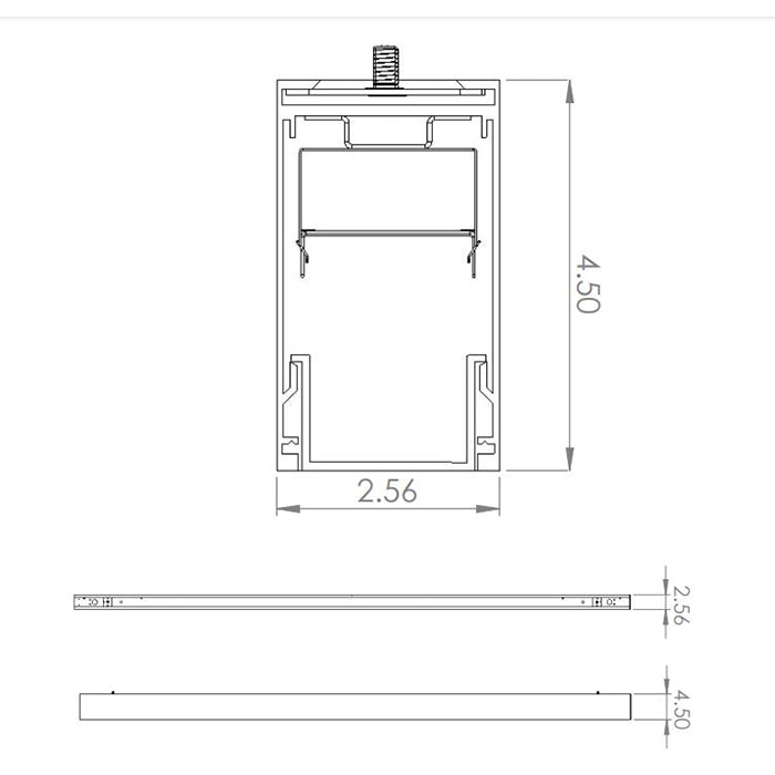 Advantage Environmental Lighting XDL24DID 2.5" X 4.5" Direct/Indirect Linear Suspended