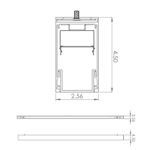 Advantage Environmental Lighting XDL24WMDID 2.5" X 4.5" Direct/Indirect Linear Wall Mount