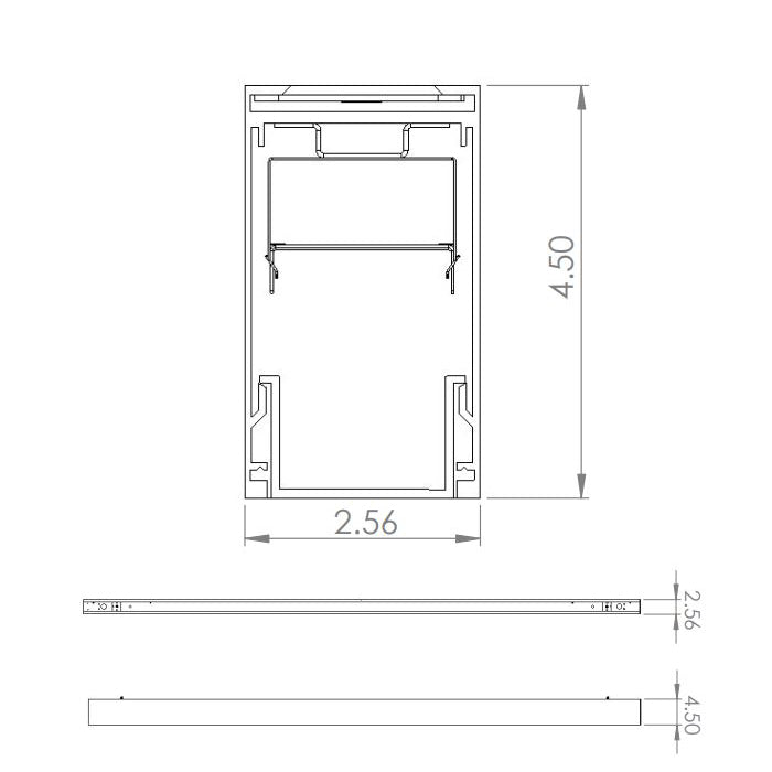 Advantage Environmental Lighting XDL24WMWL 2.5" x 4.5" Linear Wall Mount Wet Location