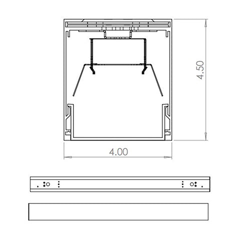 Advantage Environmental Lighting XDL4WMDID 4.0" X 4.5" Direct/Indirect Wall Mount
