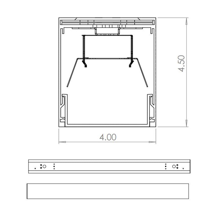 Advantage Environmental Lighting XDL4WMWL 4.0" x 4.5" Linear Wall Mount Wet Location