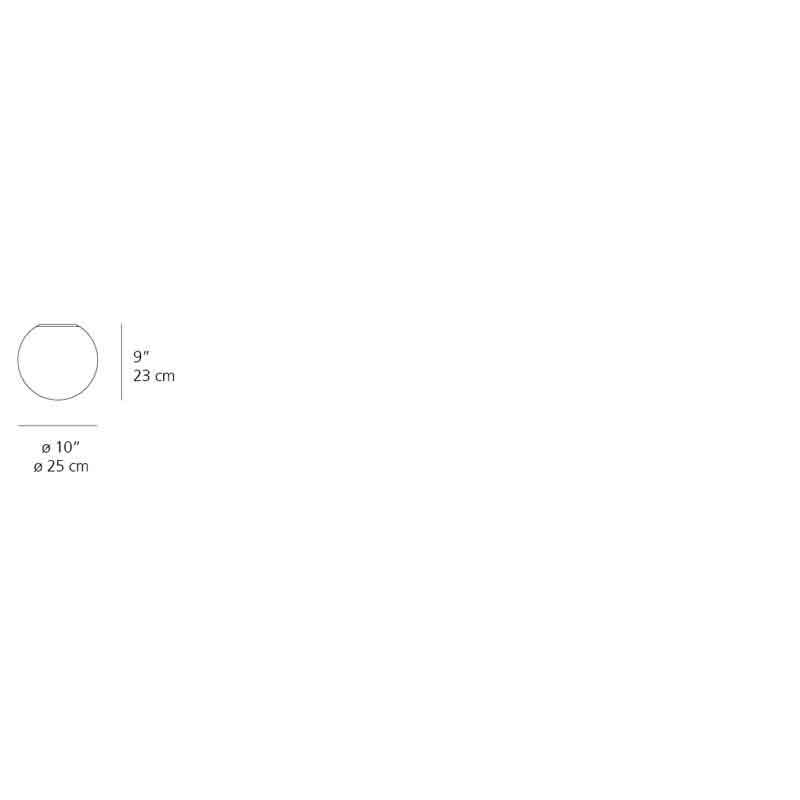 Artemide 011 Dioscuri Max 100W E26 White Wall/Ceiling Light 120V - Seginus Lighting