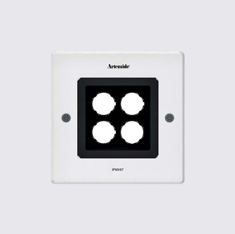 Artemide T4068W150 Ego 8W LED 150 Square Outdoor Ceiling Recessed Downlight 120V - Seginus Lighting