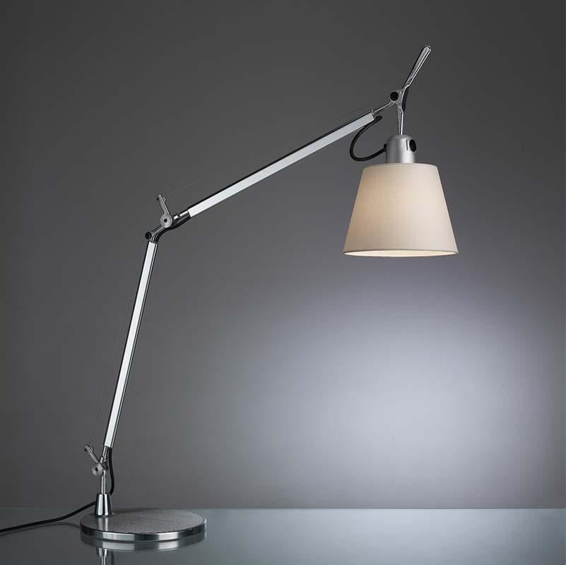 Artemide TLS000 Tolomeo Max 75W E26 Aluminum Base Table Light with Shade - Seginus Lighting