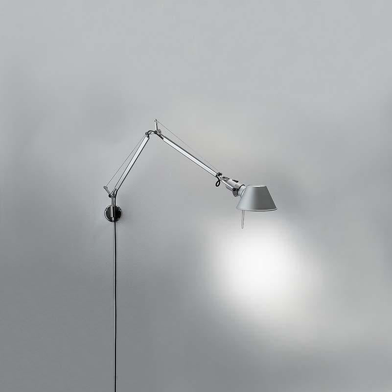 Artemide TOL1141 Tolomeo Micro 8W LED Aluminum Wall Light with Bracket - Seginus Lighting