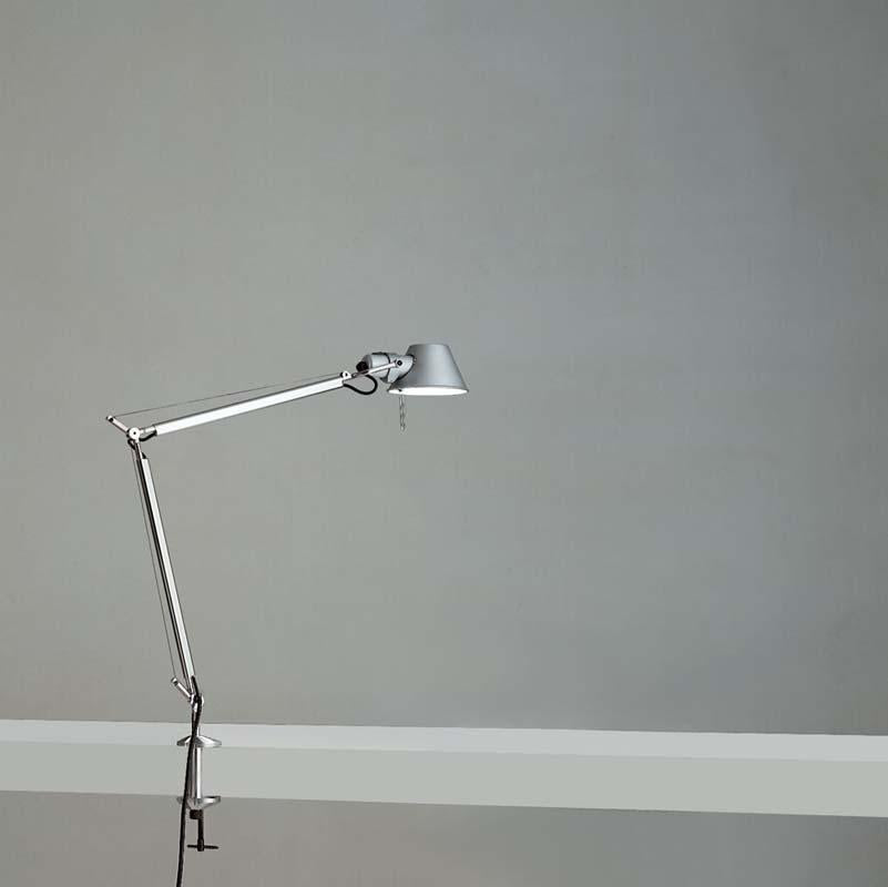 Artemide TOL0059 Tolomeo Mini Max 10W LED Aluminum Table Light with Clamp - Seginus Lighting