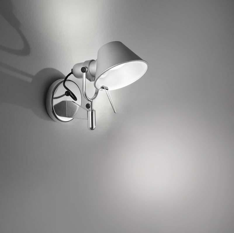 Artemide A025458 Tolomeo Spot Incandescent 75W E26 Aluminum Wall Light - Seginus Lighting