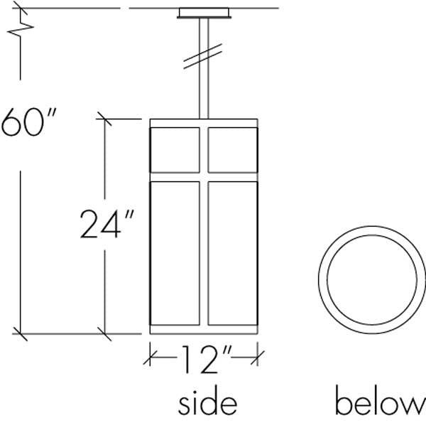 Classics 15340-SM Indoor/Outdoor Stem Mount Pendant By Ultralights Lighting Additional Image 1