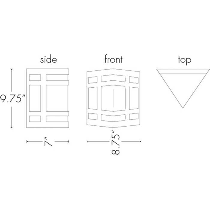 Classics 9135-10 Outdoor Wall Sconce By Ultralights Lighting Additional Image 1