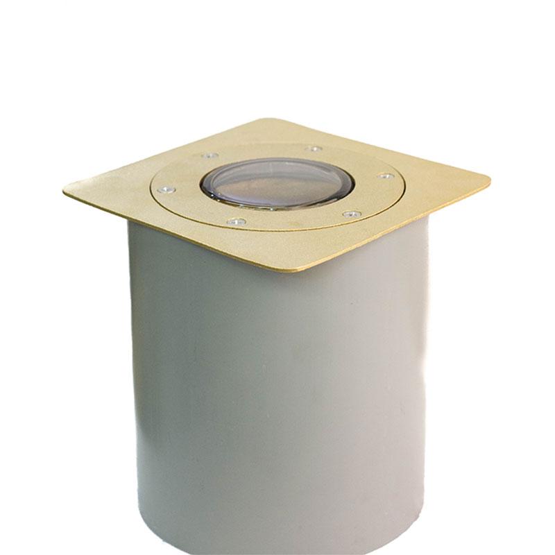 CopperMoon Lighting CM.360 Brass In-Ground Light Ring and Top Plate