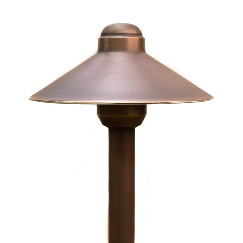 CopperMoon Lighting CM.6014 Copper 6Inch Path Light Top 10.75Inch X 3-4Inch Copper Stem With Stake