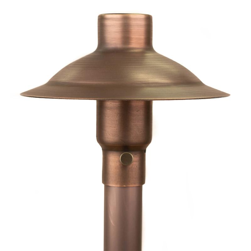 CopperMoon Lighting CM.700-20 Copper 6Inch Path Light Top 20Inch Copper Stem With Stake