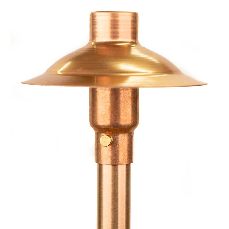 CopperMoon Lighting CM.700-20 Copper 6Inch Path Light Top 20Inch Copper Stem With Stake