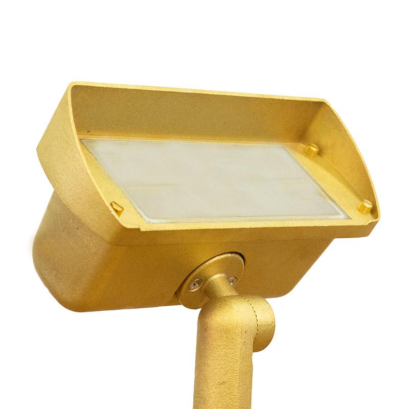 CopperMoon Lighting CM.885 Brass Double Wash Light Frosted or Clear Glass - 2 XMR-16 With Stake