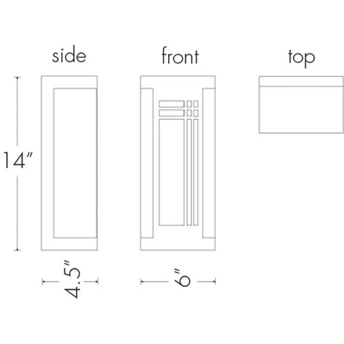 Cygnet 2019 Outdoor Wall Sconce By Ultralights Lighting Additional Image 1