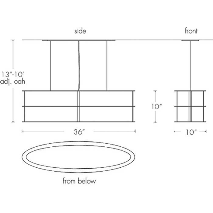 Ellipse 09179-SM Indoor/Outdoor Stem Mount Pendant By Ultralights Lighting Additional Image 1