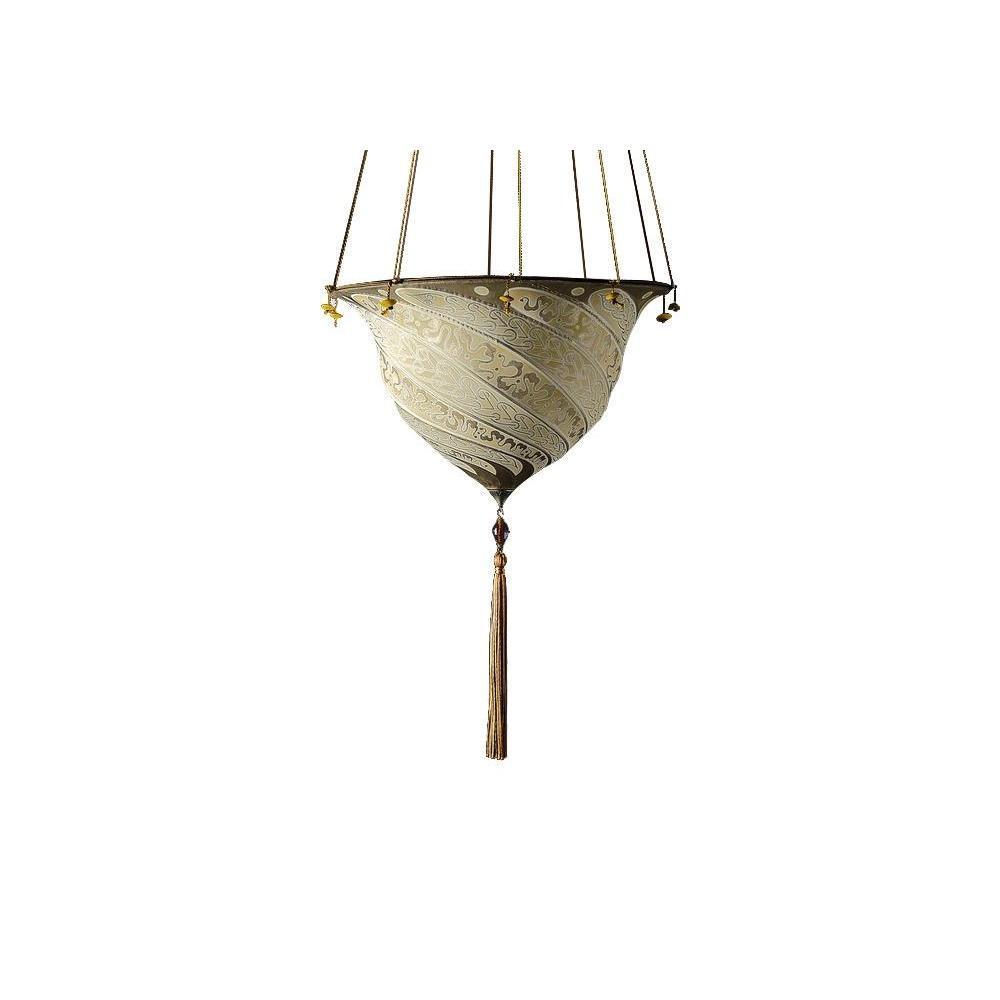 Fortuny 037-SK-1 Samarkanda Decorated Silk Suspended - 14-3/8" Diameter