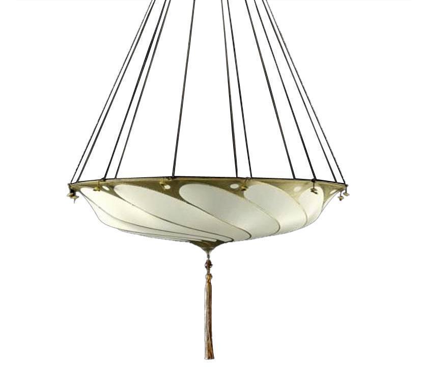 Fortuny 050-SA-3 Small Scudo Saraceno Plain Silk Suspended - 19-3/4"