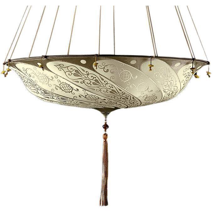 Fortuny 062-SA-1 Medium Scudo Saraceno Suspended Decorated Silk Classic - 24-1/84"