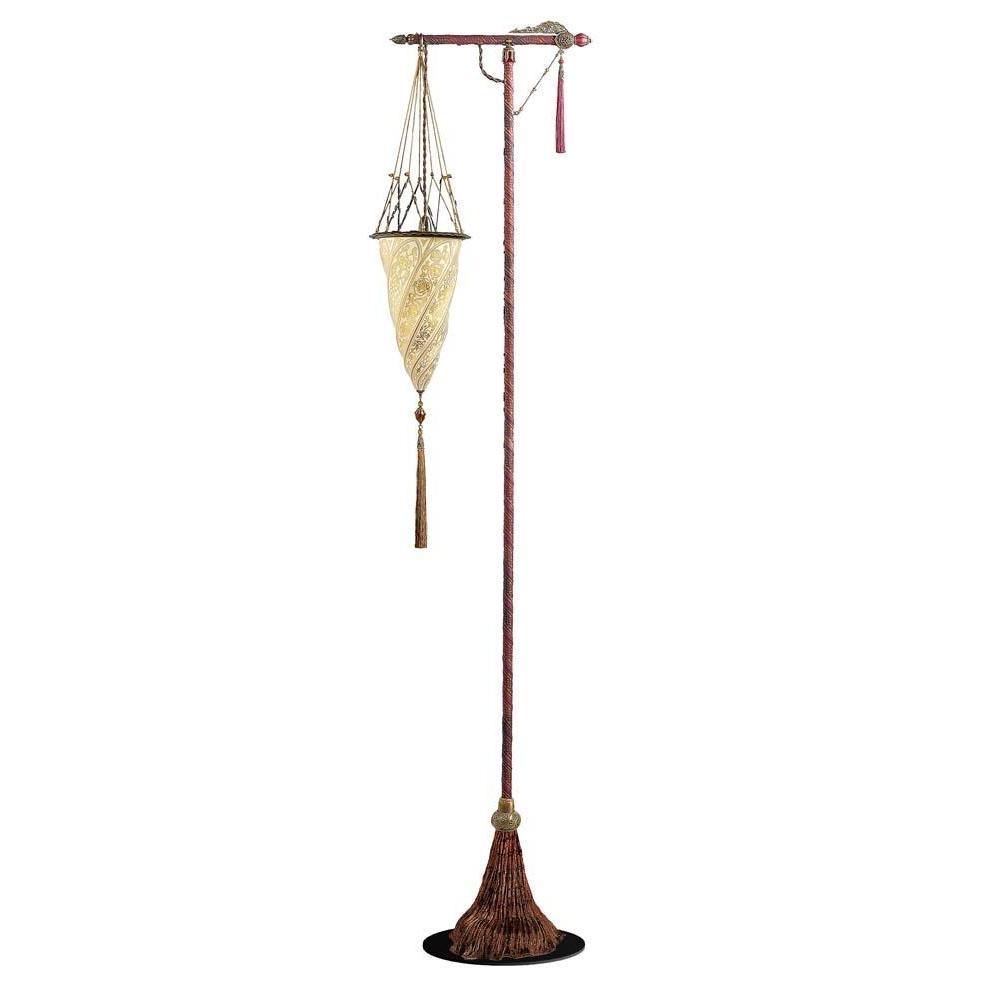 Fortuny G-174-ST-1 Glass Cesendello Floor Lamp - 68-1/2"