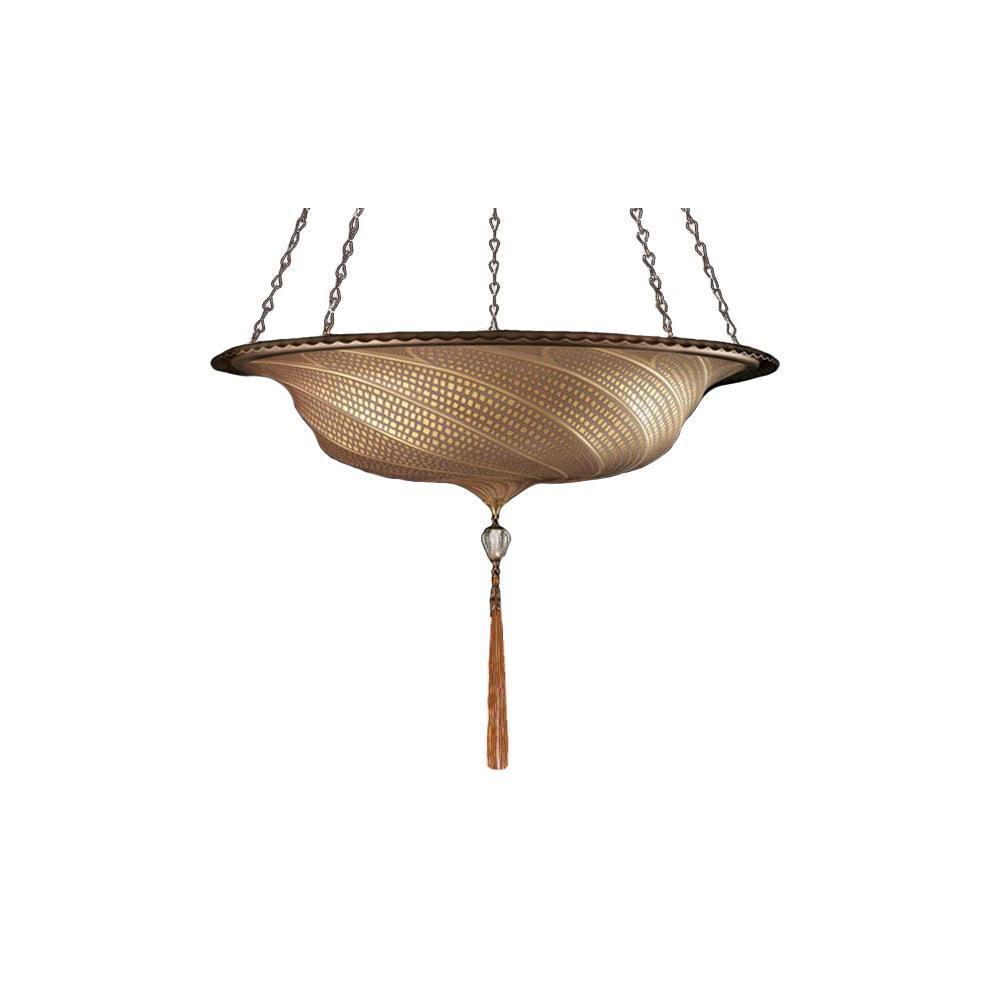 Fortuny G065SA-1 Medium Glass Scudo Saraceno Suspended - 25-5/8" Additional Image 1