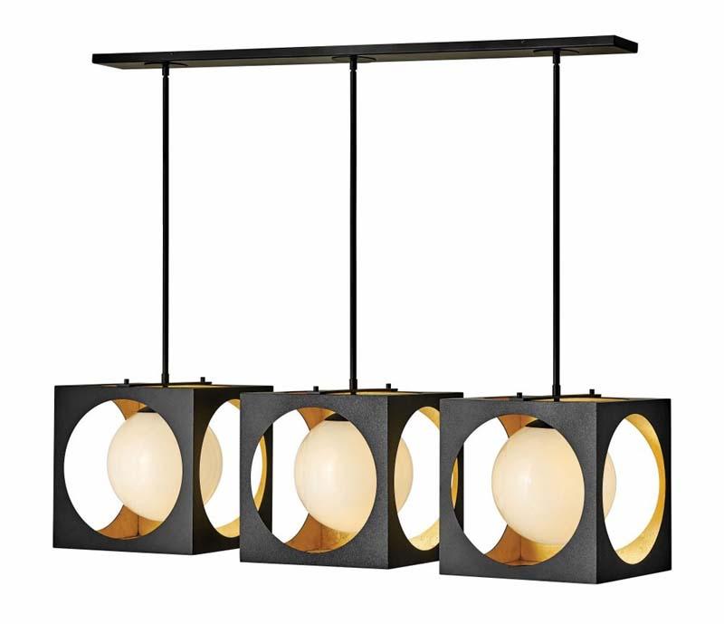 Fredrick Ramond FR33005ABK Chandelier Vega Anvil Black Pendant Lights