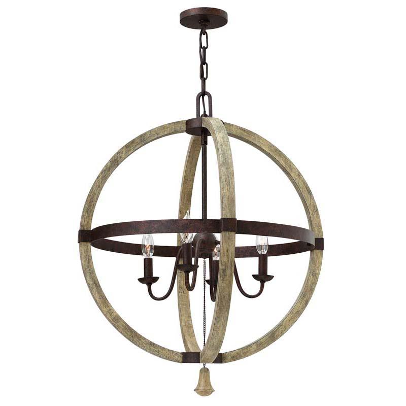 Fredrick Ramond FR40564IRR Chandelier Middlefield Iron Rust Pendant Lights