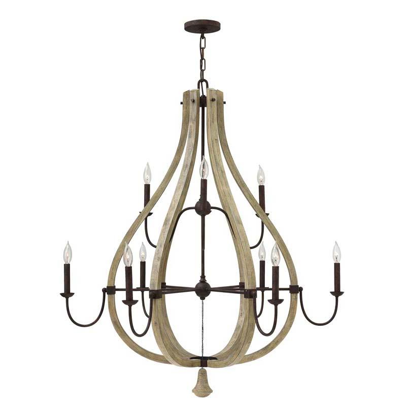 Fredrick Ramond FR40578IRR Chandelier Middlefield Iron Rust Pendant Lights
