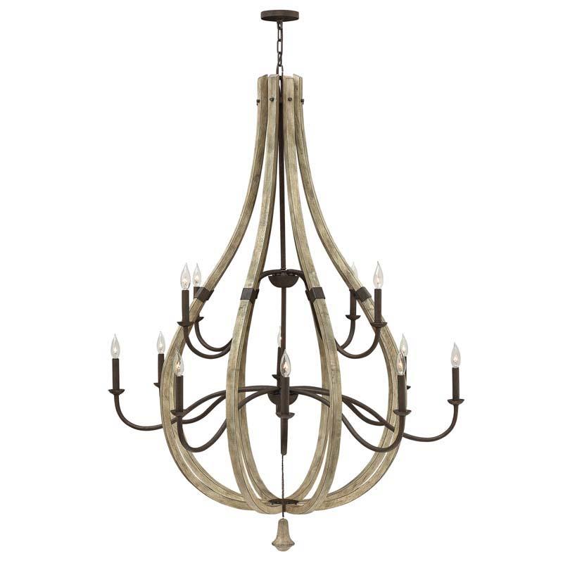 Fredrick Ramond FR40579IRR Chandelier Middlefield Iron Rust Pendant Lights