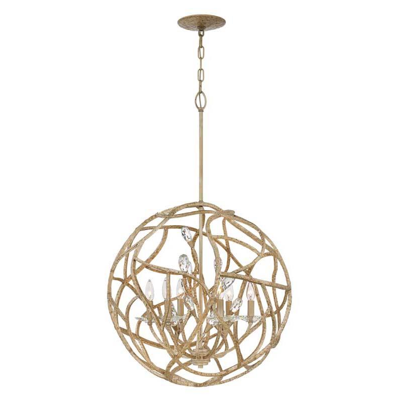 Fredrick Ramond FR46807CPG Chandelier Eve Champagne Gold Pendant Lights