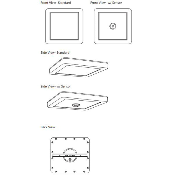 FSC Lighting L1515 Series LED Square Canopy Fixture