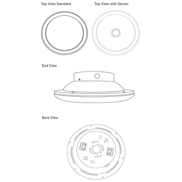 FSC Lighting Orbis Series LED Round Parking Garage Fixture