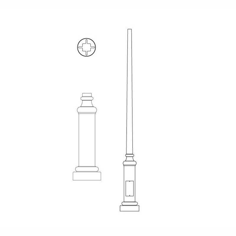 Hadco Urban P4000 Series Poles (P4020, P4030, P4031) Poles and Brackets