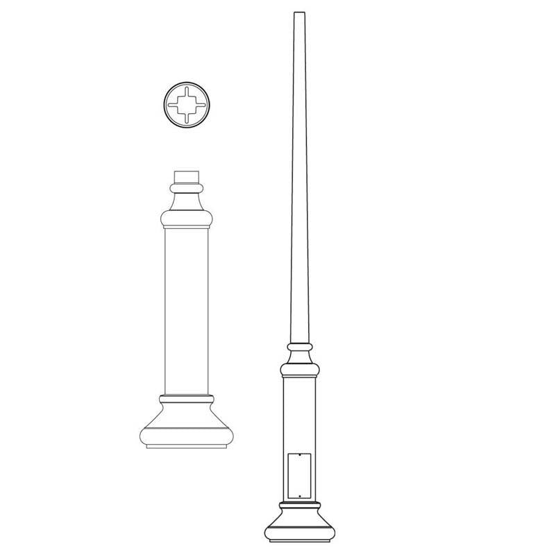 Hadco Urban P4100 Series Poles (P4120, P4130, P4131) Poles and Brackets