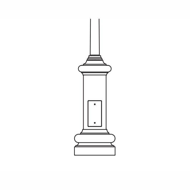 Hadco Urban Zurich Anchor Base Posts (276, 277, 278, 279, 280, 281, 282, 283) Poles and Brackets