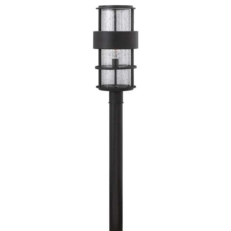 Hinkley 1901SK Outdoor Saturn Satin Black Post Mount Lights