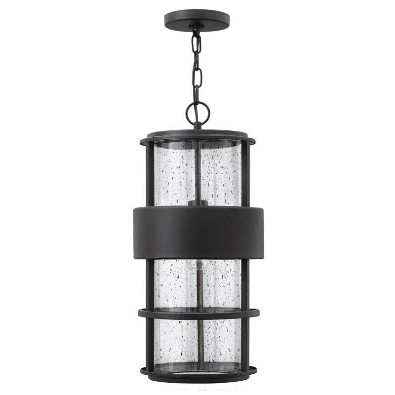 Hinkley 1902SK Outdoor Saturn Satin Black Pendant Lights