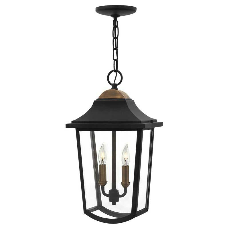 Hinkley 1972BK Outdoor Burton Black Pendant Lights