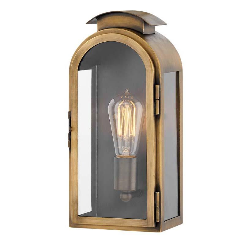 Hinkley 2520LS Outdoor Rowley Light Antique Brass Wall Lights